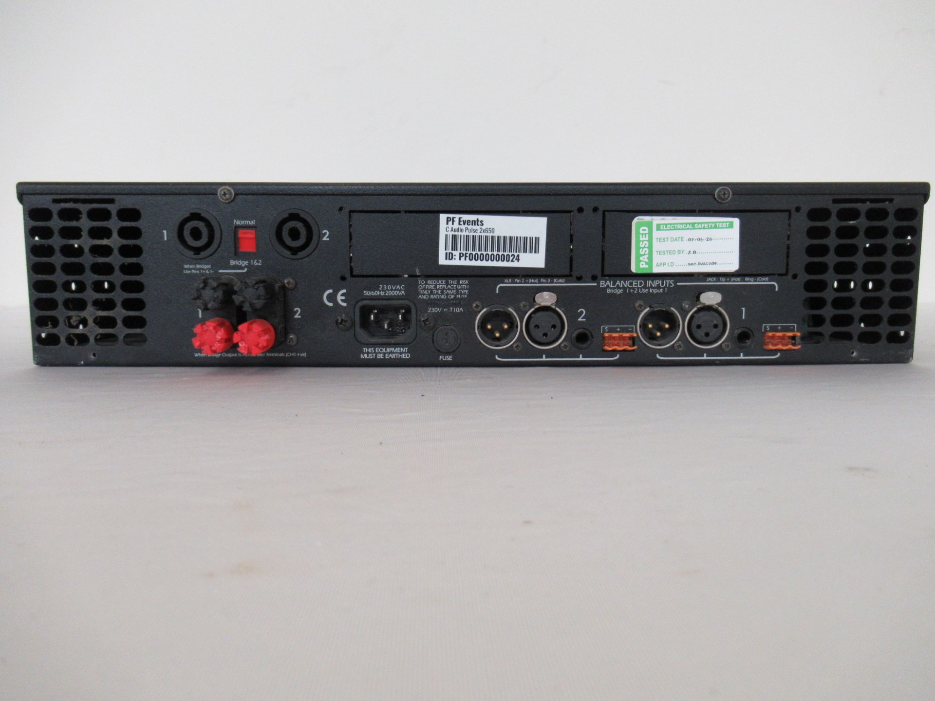 C Audio Pulse 2 650 Professional Power Amplifier - Image 3 of 7