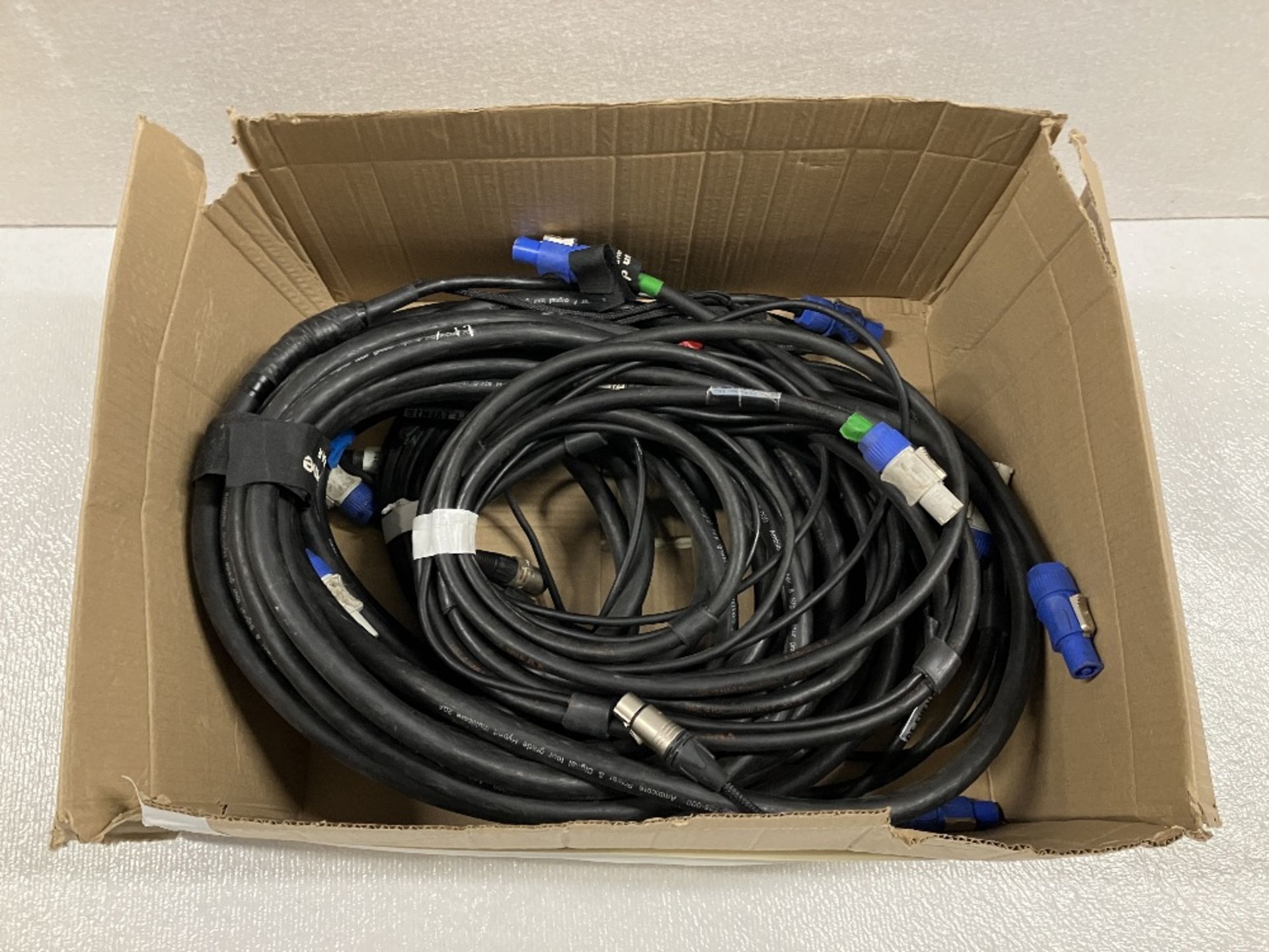 Small Quantity of various sized PowerCon XLR Loom Cables