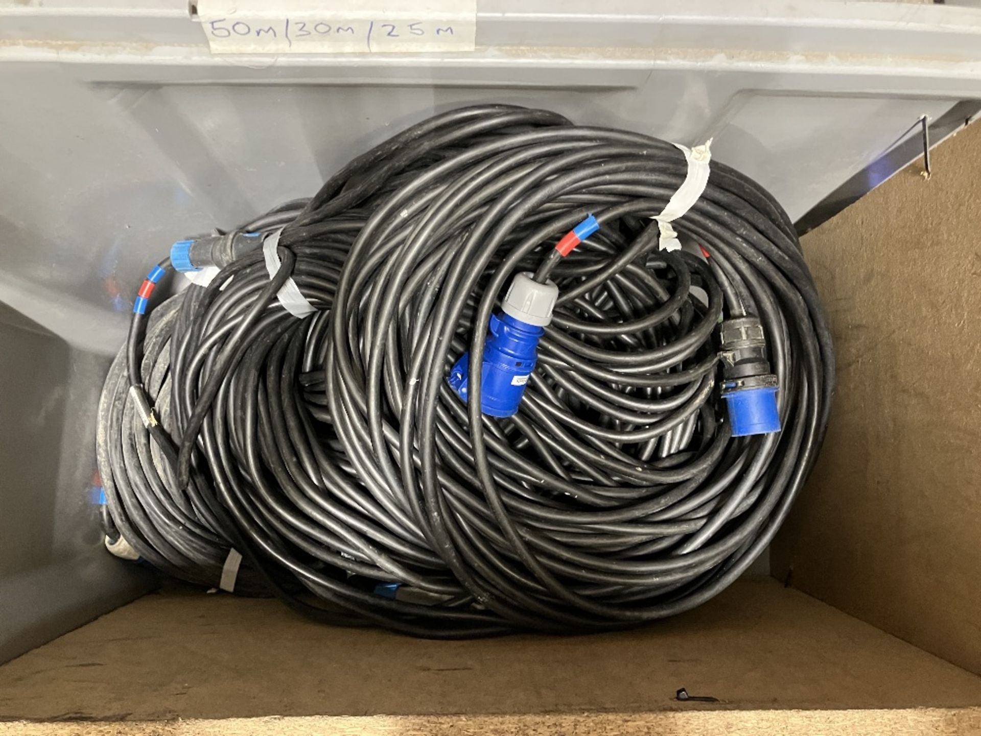 Quantity of 16 amp 25m+ Cables