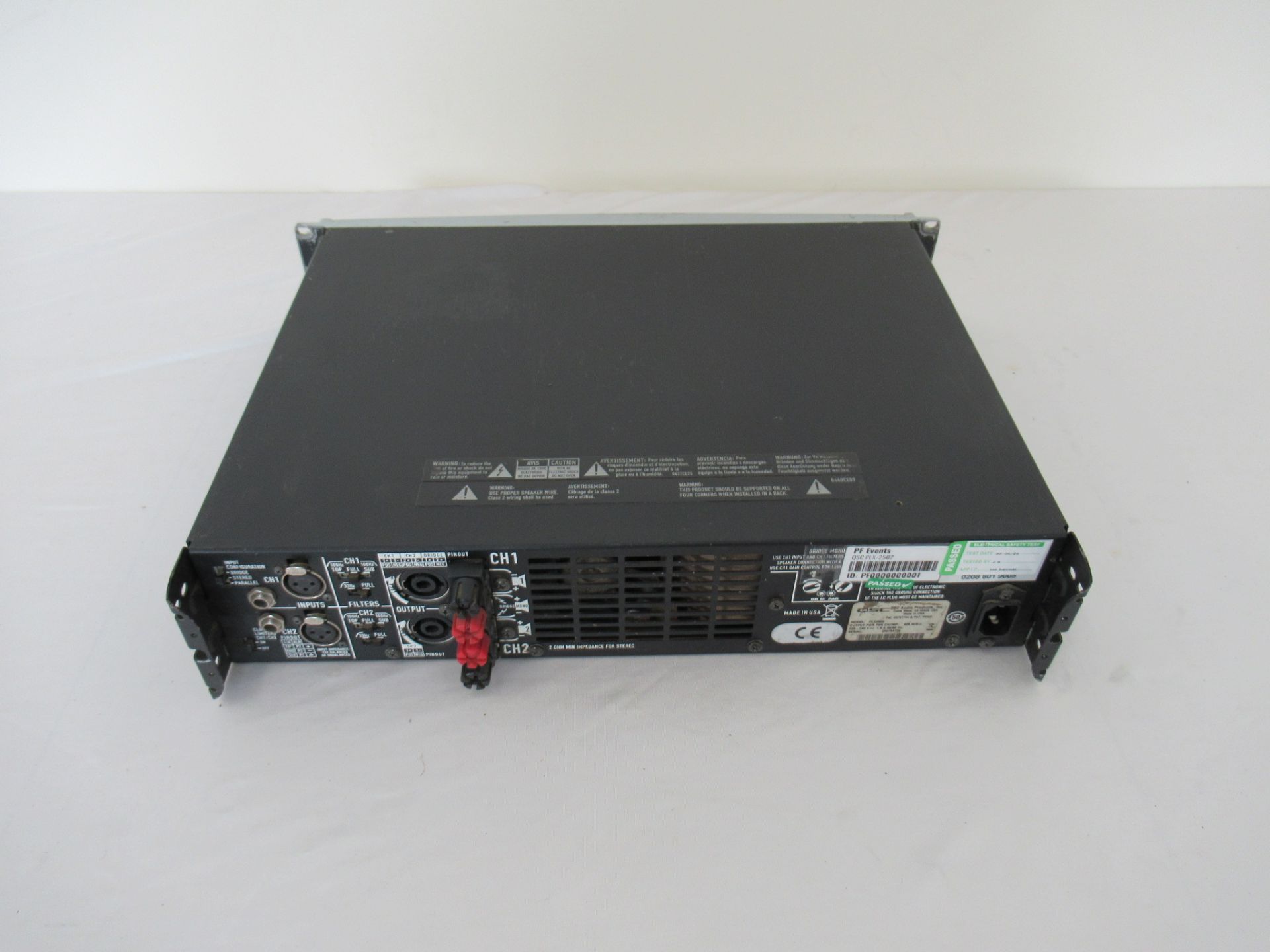 QSC PLX2502 Professional Power Amplifier - Image 6 of 11