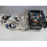 Assorted 13A and 16A extension leads