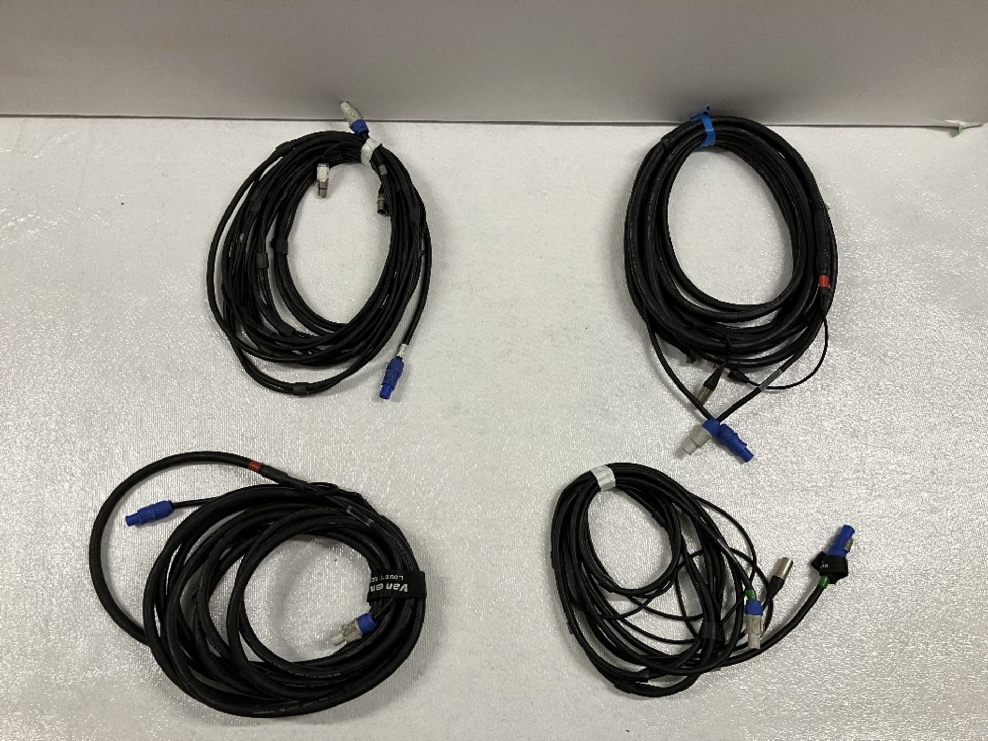 Small Quantity of various sized PowerCon XLR Loom Cables - Image 2 of 2