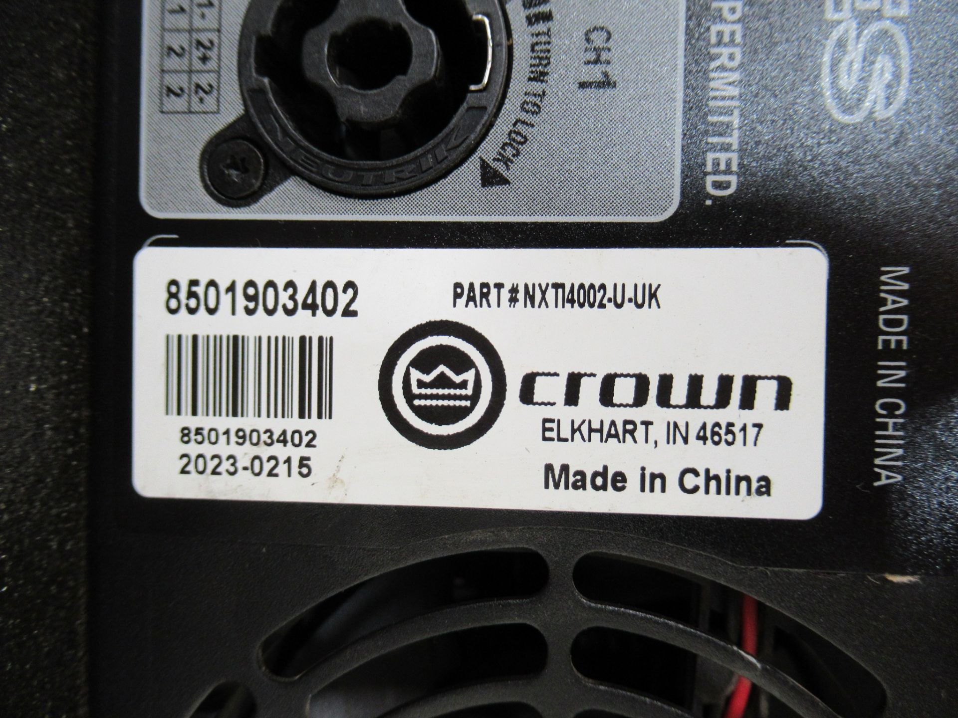 Crown Audio XTi 4002 Two-channel power amplifier - Image 10 of 12