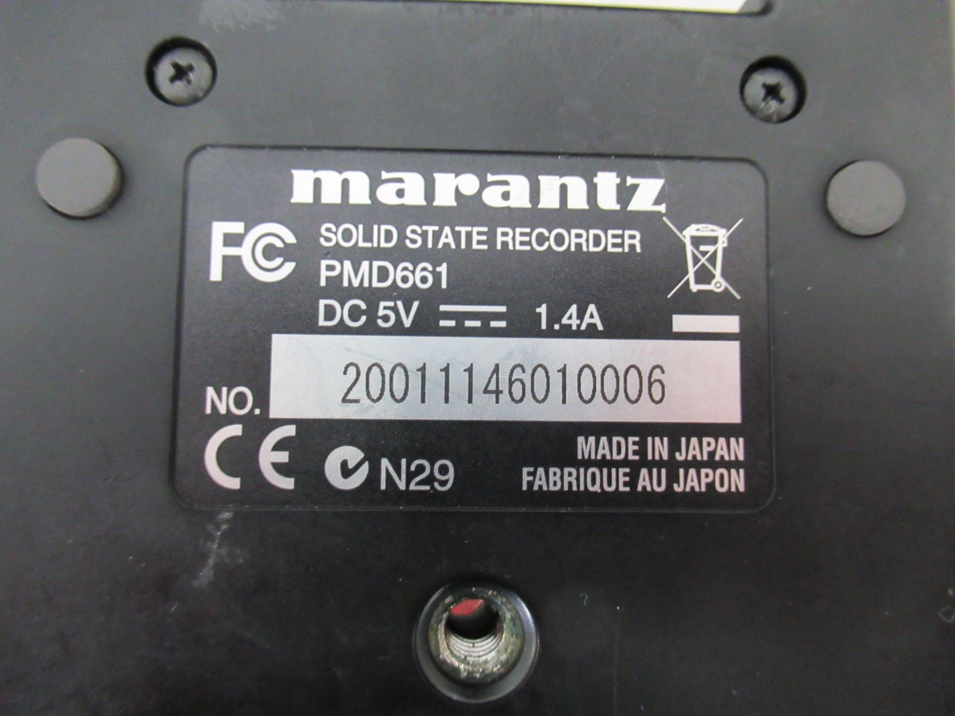 Marantz PMD661 solid state hand held recorder - Image 5 of 12