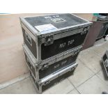 (4) Assorted flight cases to include: