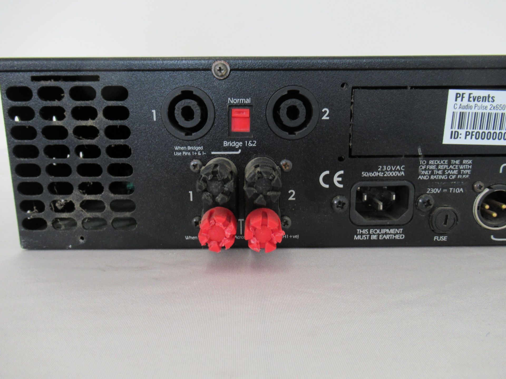 C Audio Pulse 2 650 Professional Power Amplifier - Image 4 of 7