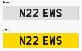 Cherished Number Plate - N22 EWS