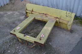 Snow Plough Forklift Attachment