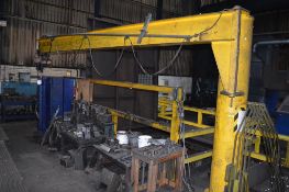 Pedestal swivel jib