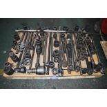 Quantity of sockets, ratchets etc