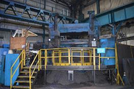 Craven double column elevating rail vertical boring mill