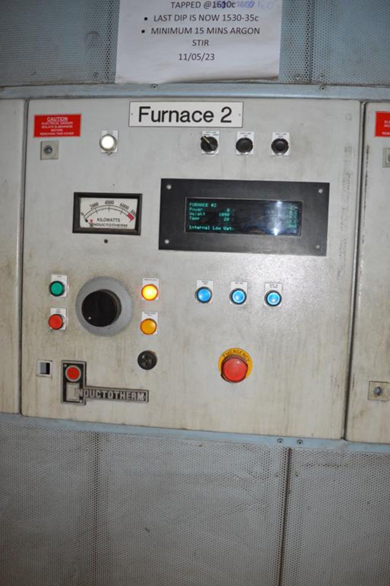 Furnace System comprising three inductotherm medium frequncy melting Furnaces: - Image 22 of 25