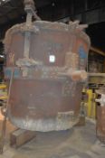 Bottom pouring metal ladle - approx. 30 ton capacity