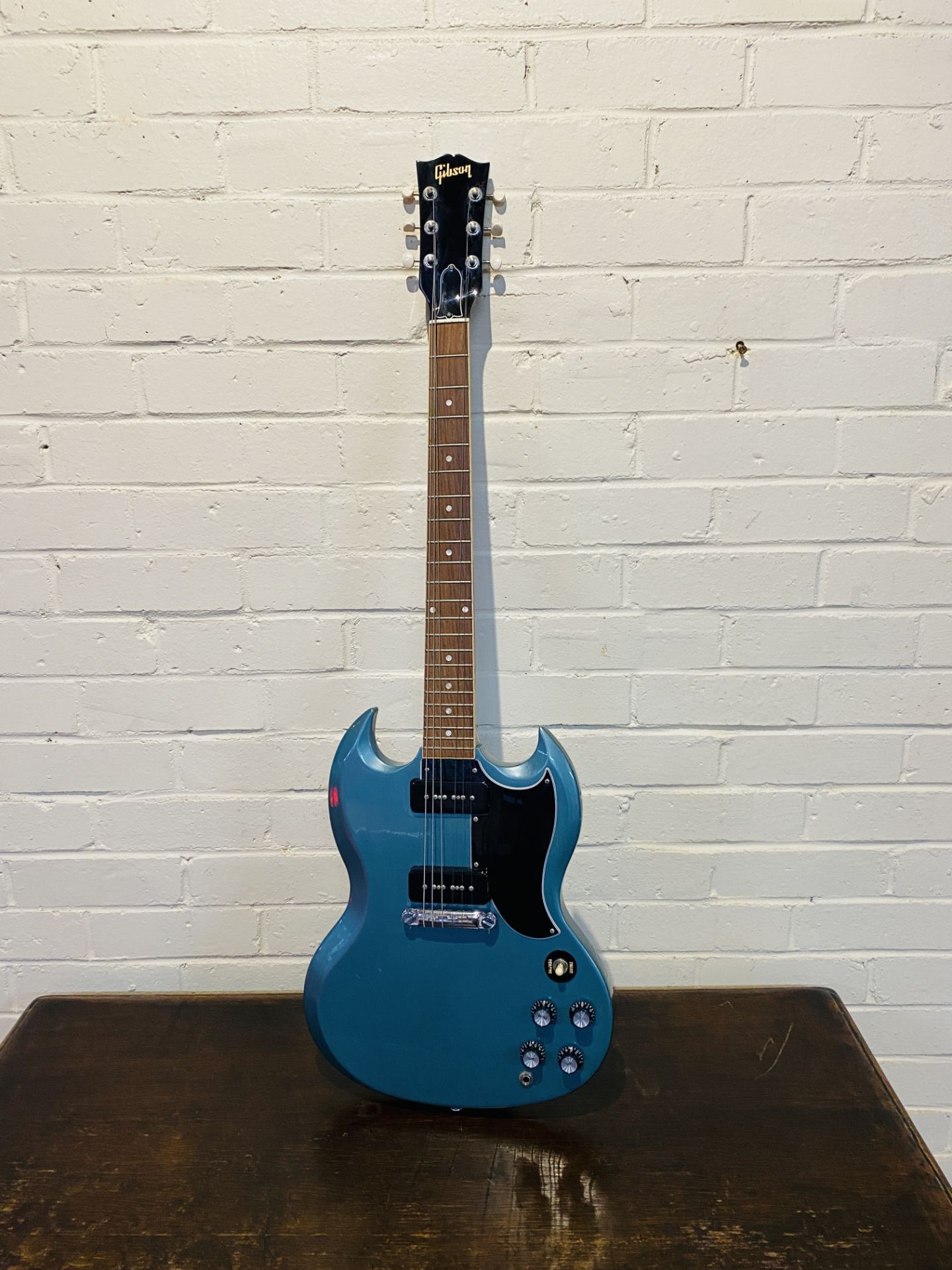 A Gibson electric guitar, SG Special, as found