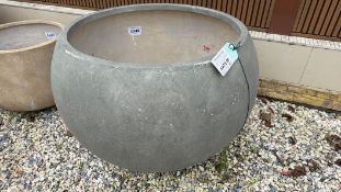 Rustic Bowl Grey D110cm x H72cm,