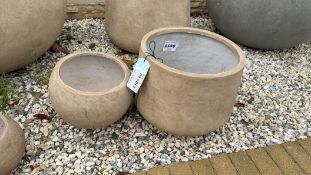 Rustic Short Bowl Sand D55cm x H40c,