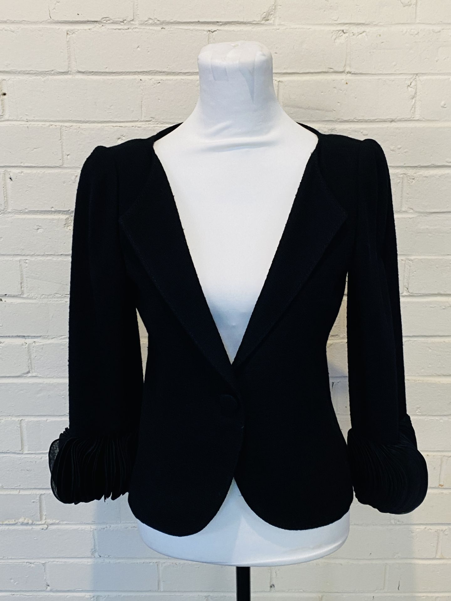 A Valentino 100% virgin wool black jacket