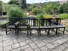Six garden chairs
