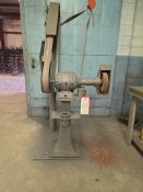 Cincinnati Pedestal Belt Sander Grinder , 3 in. Sanding Surface, 9 in. Wheel, 220V, 3 PH 1HP
