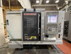 MORI SEIKI NZX 2500 L CNC TURNING CENTER WITH CHIP CONVEYOR AND COOLANT SYSTEM, 208V, USED
