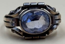 1 Ring mit Stein - 333er Gold - brutto 3,44 g