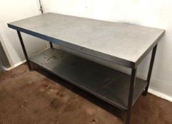 1 x Stainless Steel Large Prep Bench