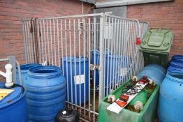 1 x Three Sided Galvanised Steel Cage with Lockable Gate - Dimensions: H170 x W200 x D200 cms