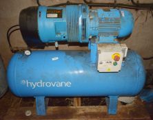 1 x Hydrovane HV04 Rotary Vane Air Compressor Three Phase 200L Air Receiver 20.1 CFM 4kW