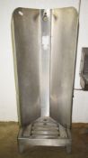 1 x Stainless Steel Apron / Boot Cleaning Station
