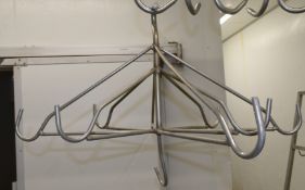 5 x Stainless Steel 8 Star Carrier Abattoir / Butchers Meat Hooks
