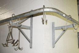 1 x Assorted Collection of Seven Meat Hanging Hooks