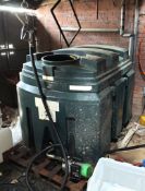 1 x Fuel Storage Tank with Pump and Additional Pallet Storage Container