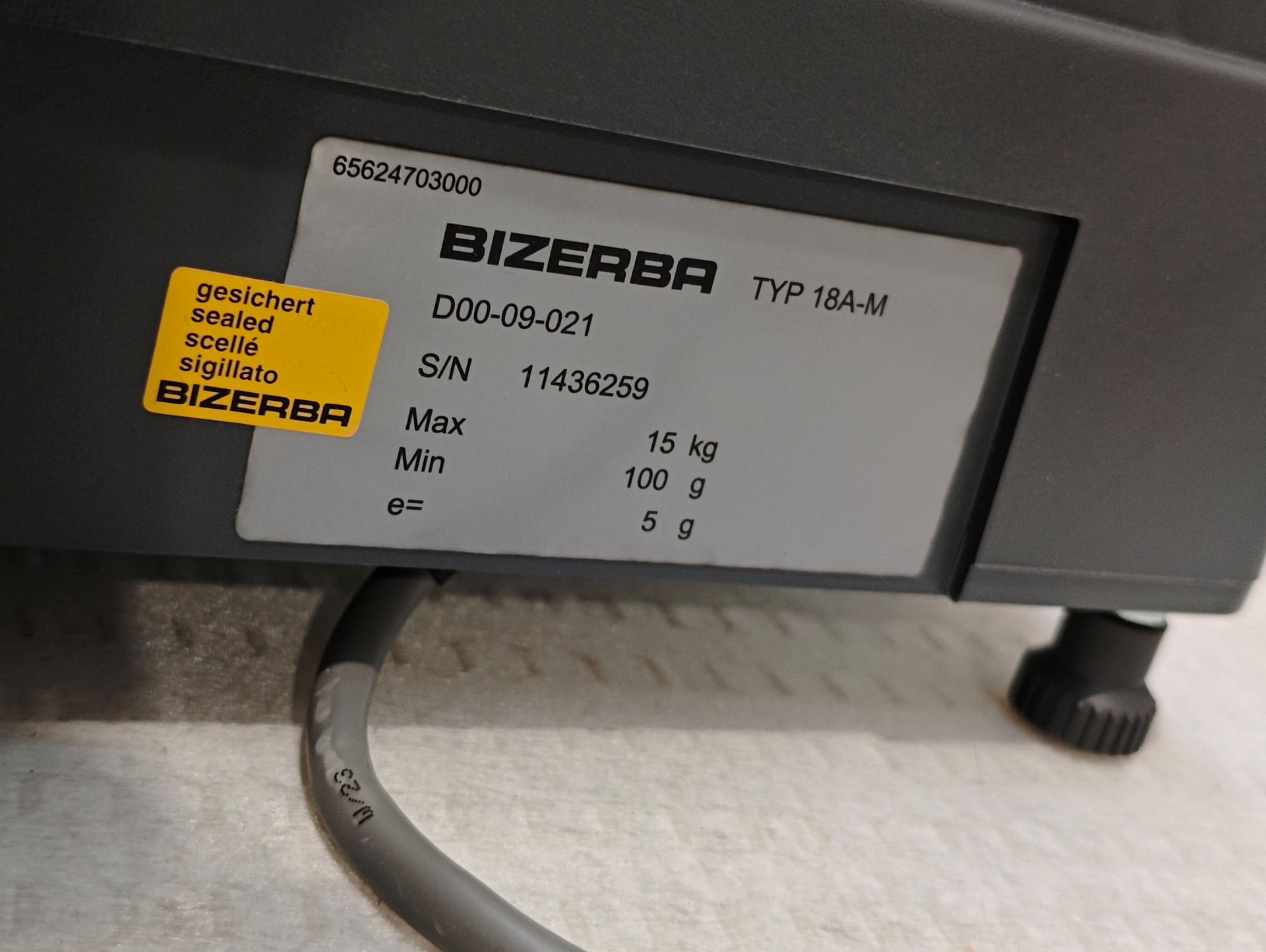 1 x Bizerba Typ 18 A/M Scales For Use With Bizerba Label Printer - New/Boxed - Ref: DAN137 - CL999 - - Image 6 of 12