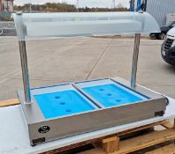 1 x King Edward VCSG-2 Countertop Large Vista Cold Server With Illuminated Gantry - RRP £975.00