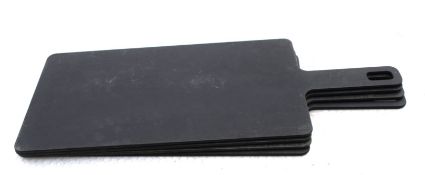 4 x Black Chopping / Serving Boards with Handles