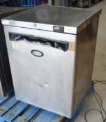 1 x WILLIAMS Undercounter Single Door Stainless Steel Freezer - Ref: GSG155 - CL999 - Location: