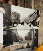 2 x Board Prints Of Streets Of Yesteryear - Ref: AC168 - CL1066 - Location: AltrinchamDescription: