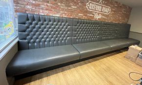 4 x Grey Banquette Seats - Ref: AC150 - CL1066 - Location: AltrinchamDescription:Dimensions (