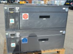 1 x Adande Twin Undercounter Two Drawer Refrigerator - Side Engine VCS Series - RRP £5,600