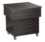 1 x Blizzard Neutral Display Buffet Unit Featuring a Black Granite Top, Wenge Wood Finish and