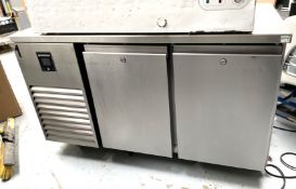 1 x Precision Two Door Countertop Preparation Fridge - Model MCU211 - 240v