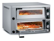 1 x Lincat Electric Countertop Twin Deck Pizza Oven - 8 x 12