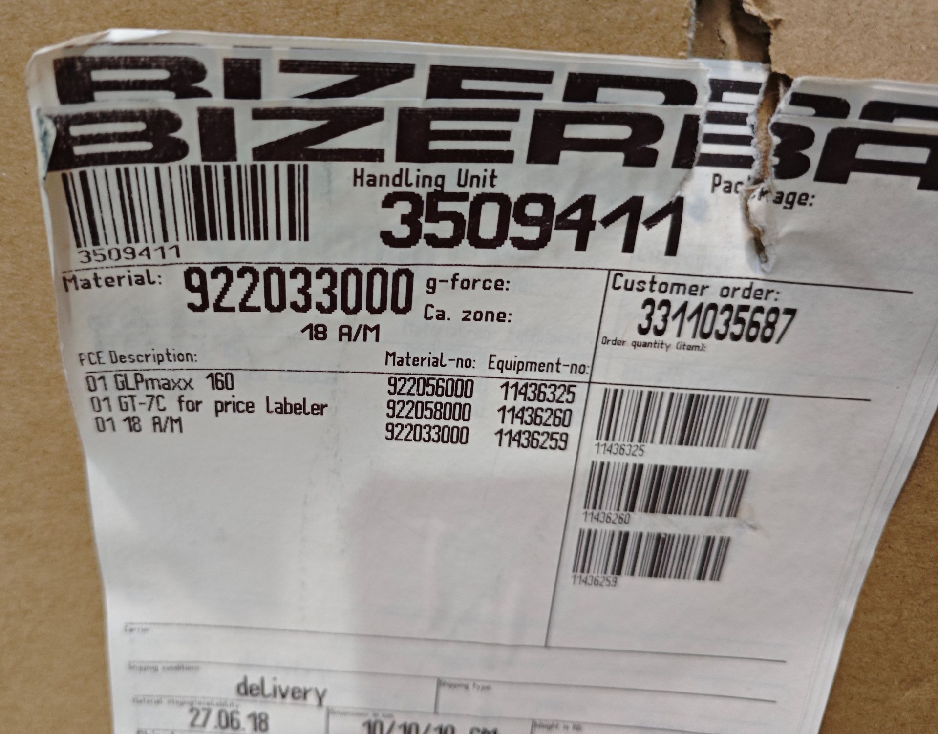 1 x Bizerba Typ 18 A/M Scales For Use With Bizerba Label Printer - New/Boxed - Ref: DAN137 - CL999 - - Image 10 of 12