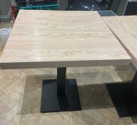 7 x Square Dining Tables 70 X 70cm