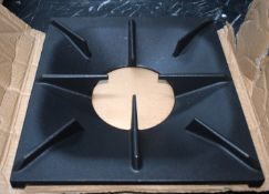 2 x Cast Iron Pan Supports for Commercial Range Cookers - Dimensions: 37 x 39 cms cms - New