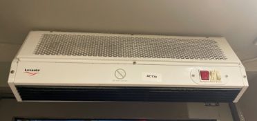 1 x LEVANTE Over Door Air Curtain Heater Fan - Ref: AC138 - CL1066 - Location: