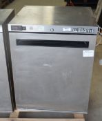 1 x WILLIAMS Single Door 135Ltr Undercounter Refrigerator in Stainless Steel - Ref: GSG157 - CL999 -