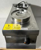 1 x Lincat BS3 Twin Pot Baine Marie - Full Stainless Steel Constuctions - Includes Pots and One