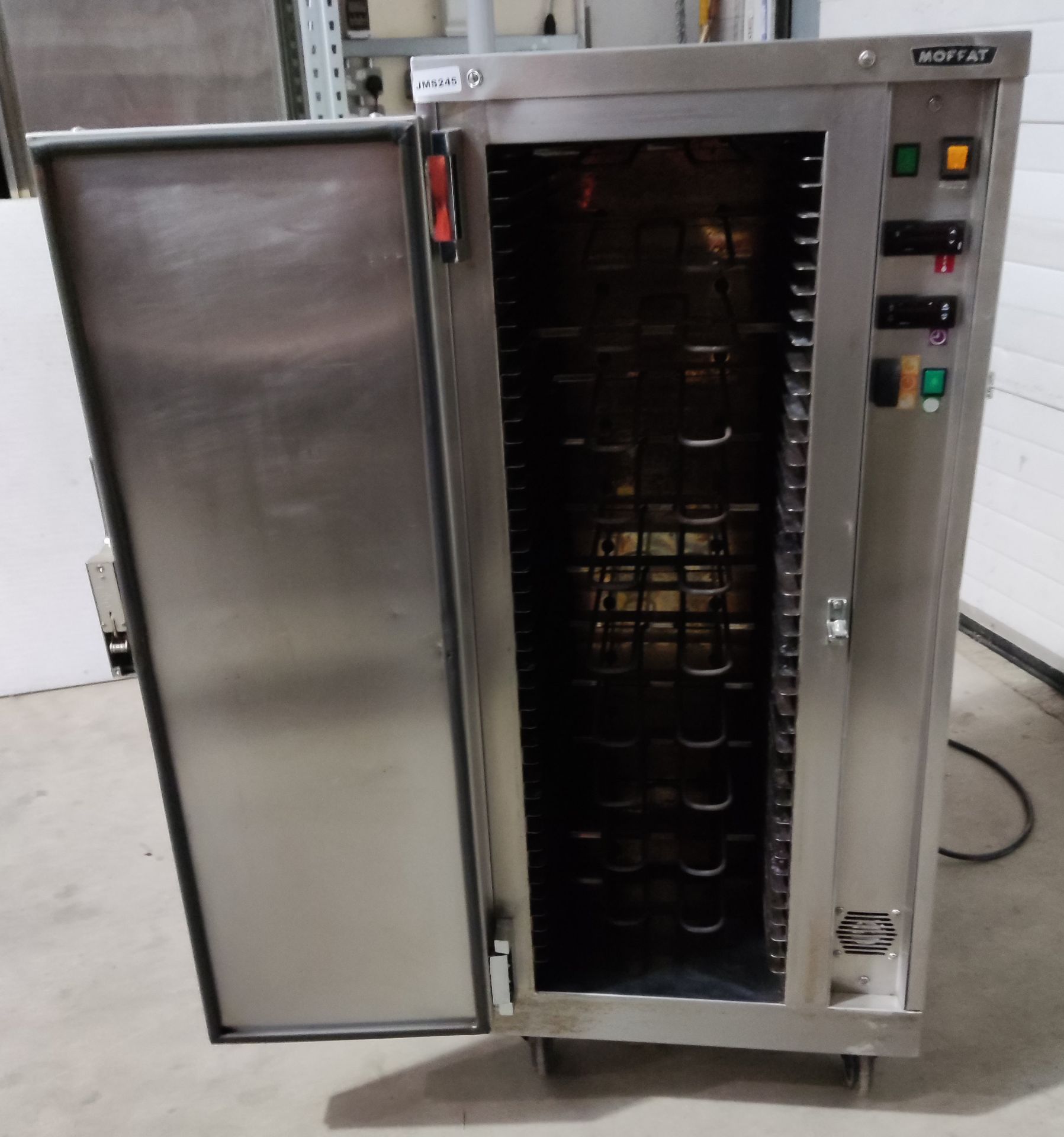 1 x MOFFAT 3 Phase Pie Warmer Cabinet / Hot Cupboard - H142 x W60 x D70 cms - Image 10 of 16