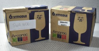 12 x Arcoroc Viticole 12cl Wine Glasse - Unused Boxed Stock